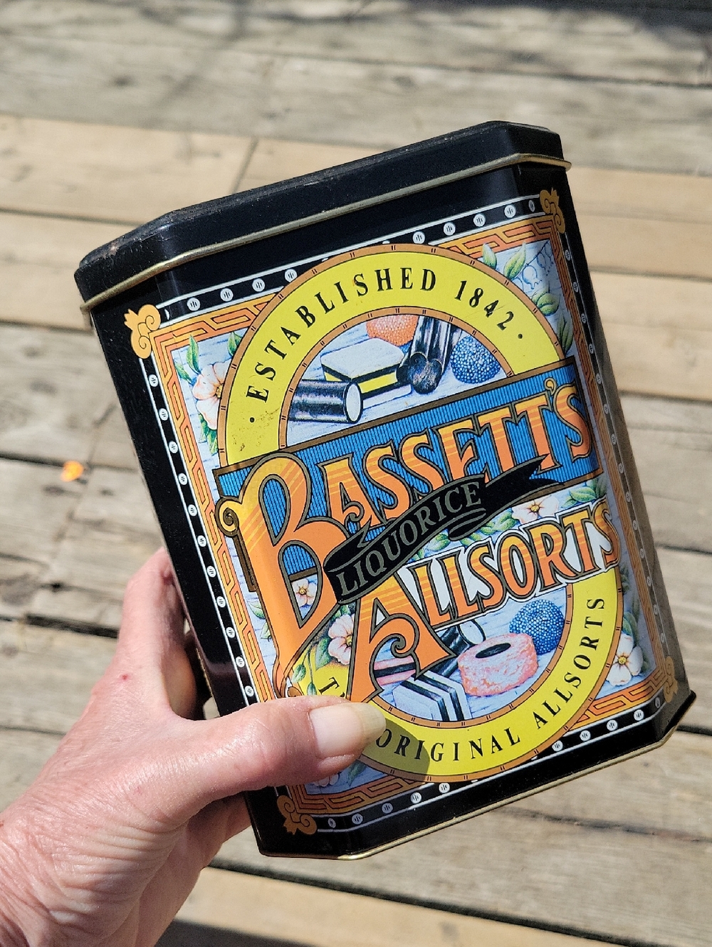 Allsorts Decorative Black Tin -